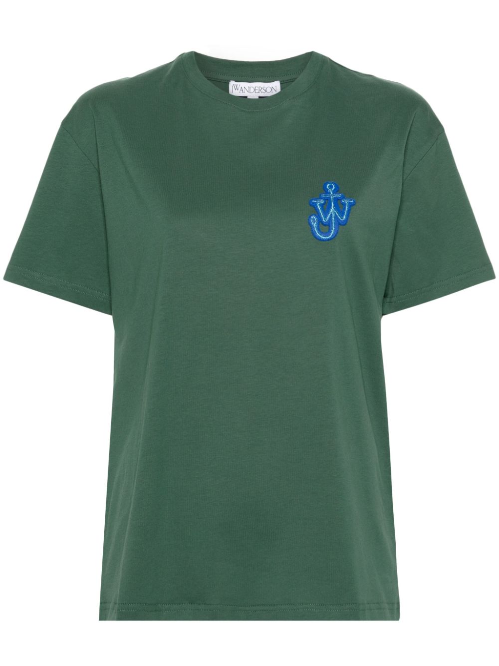 JW Anderson logo-patch cotton T-shirt - Green von JW Anderson