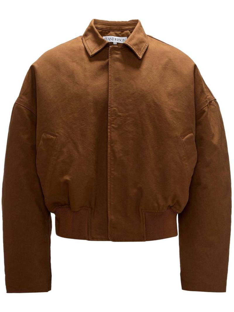 JW Anderson logo-patch jacket - Brown von JW Anderson