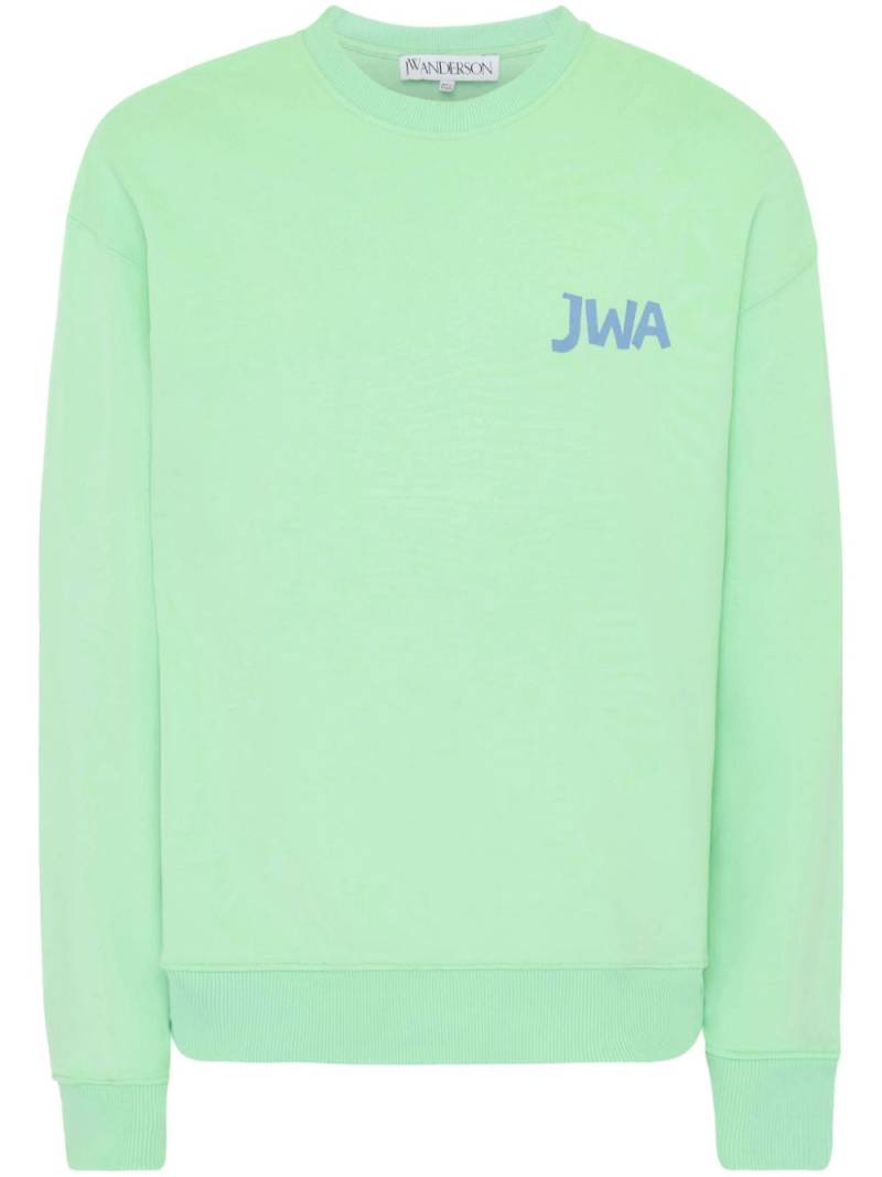 JW Anderson logo-print sweatshirt - Green von JW Anderson