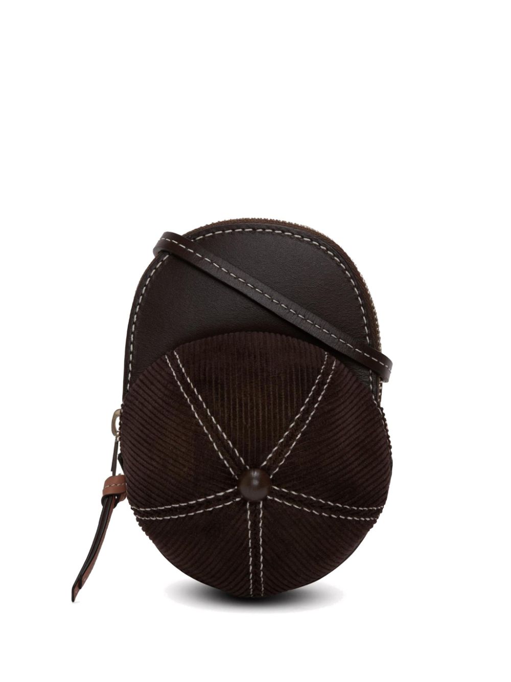 JW Anderson medium Cap corduroy crossbody bag - Brown von JW Anderson