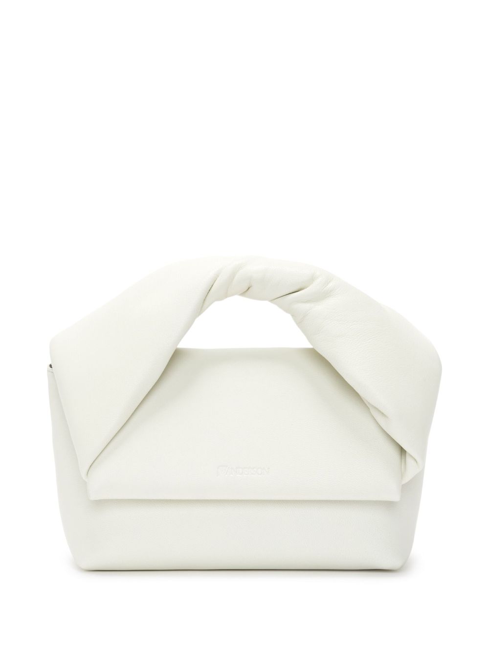 JW Anderson medium Twister leather shoulder bag - White von JW Anderson