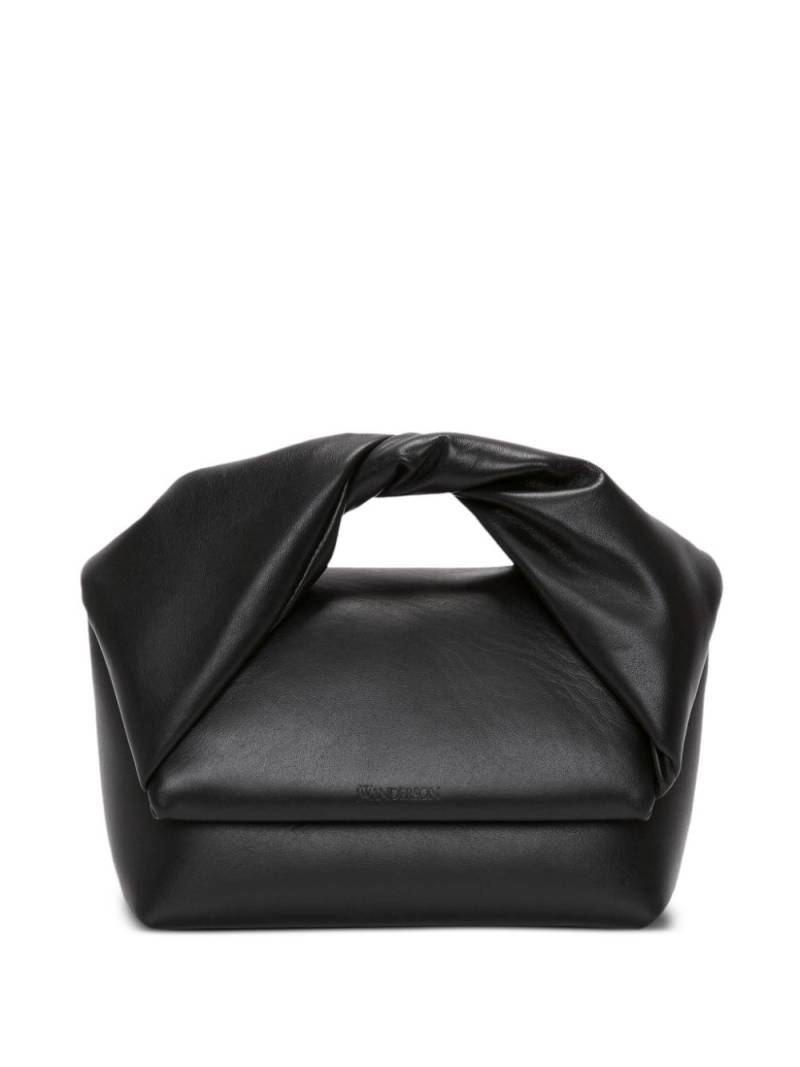 JW Anderson medium Twister leather tote bag - Black von JW Anderson