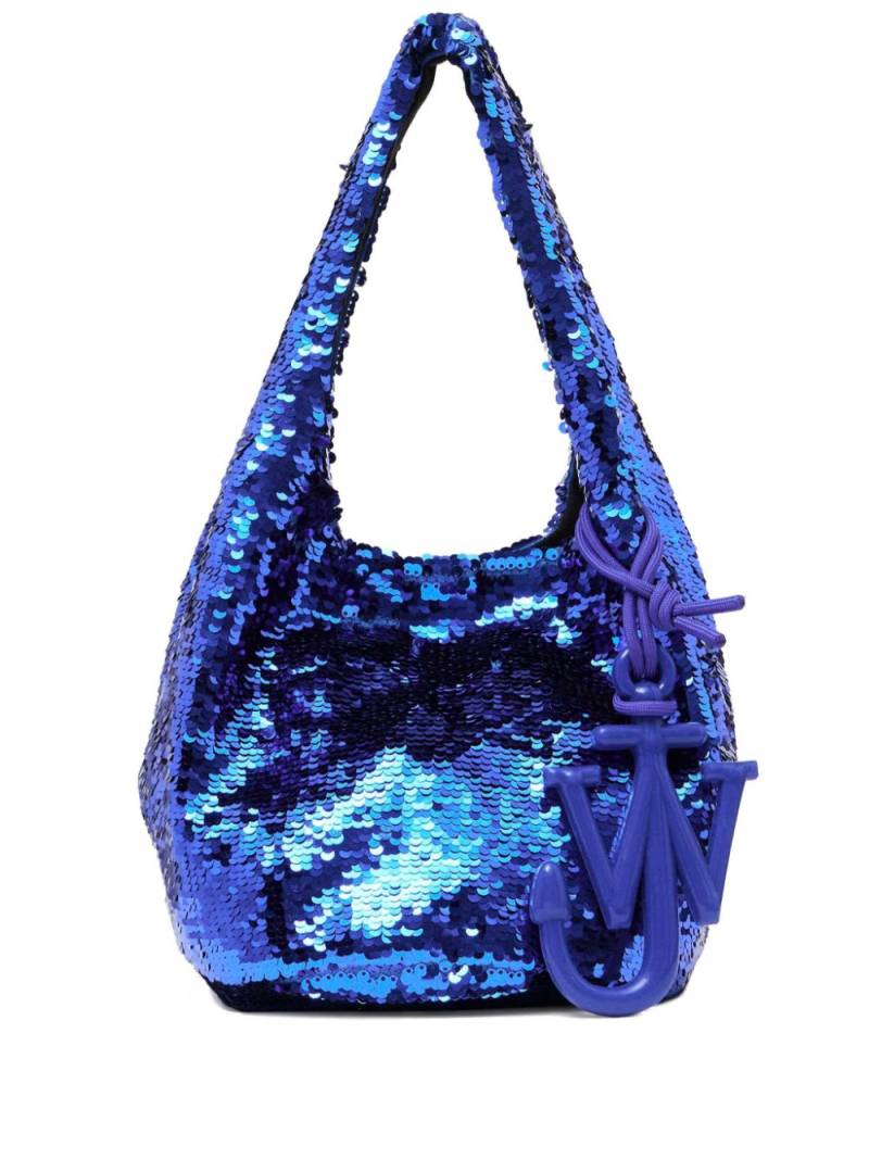 JW Anderson mini Sequin Shopper bag - Blue von JW Anderson