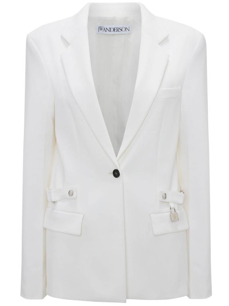 JW Anderson notched-lapels button-fastening blazer - White von JW Anderson