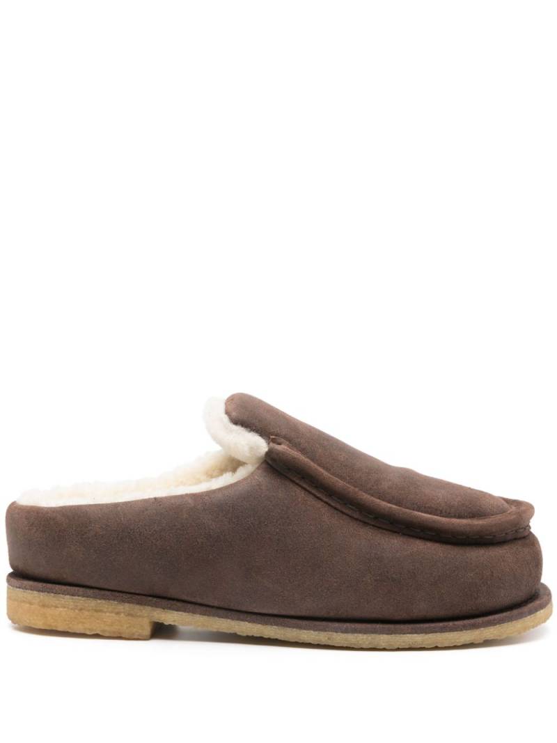 JW Anderson padded slippers - Brown von JW Anderson