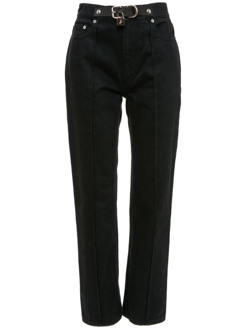 JW Anderson padlock-detail slim-fit jeans - Black von JW Anderson