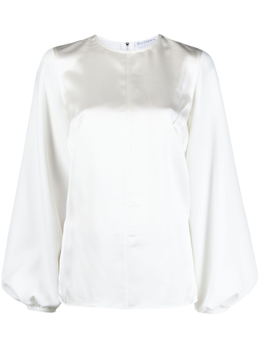 JW Anderson panelled long-sleeve blouse - White von JW Anderson