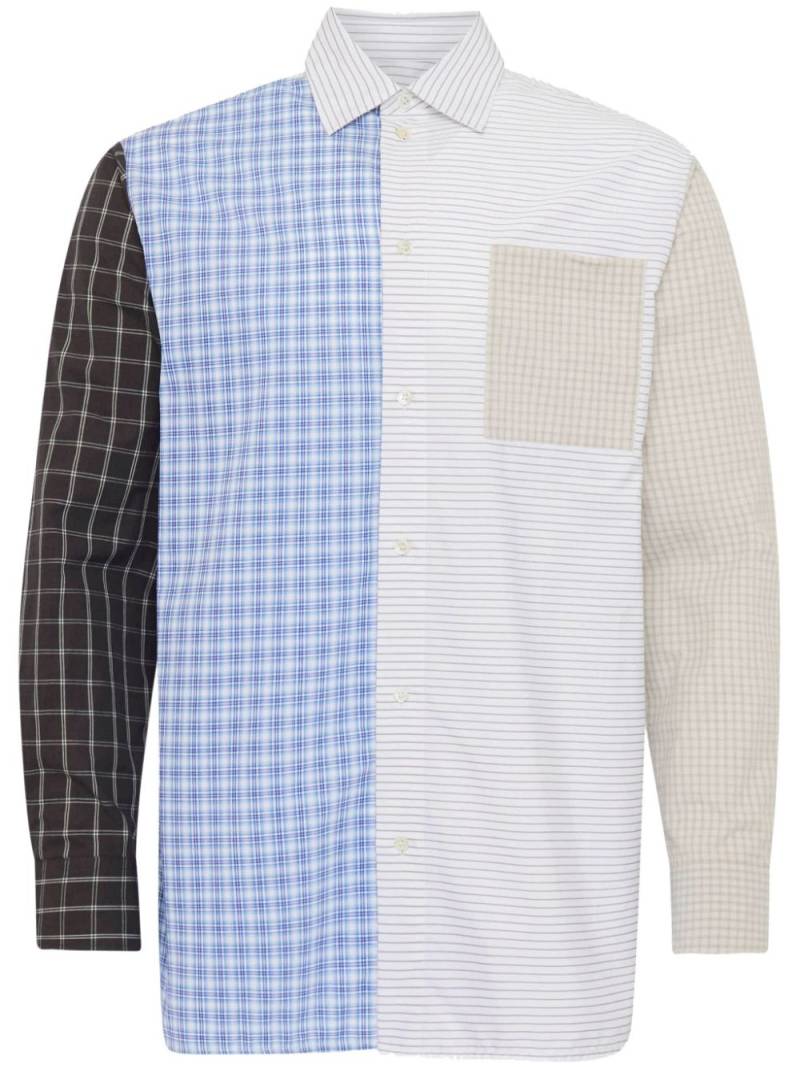 JW Anderson patchwork shirt - Blue von JW Anderson