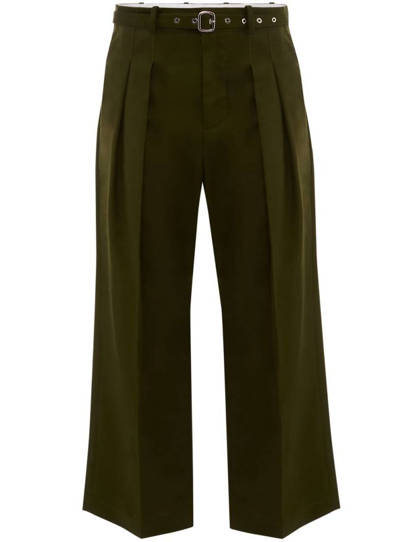 JW Anderson pressed-crease tailored trousers - Green von JW Anderson