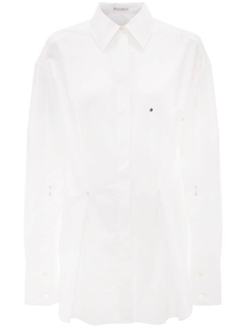 JW Anderson rivet pleat cotton shirt - White von JW Anderson