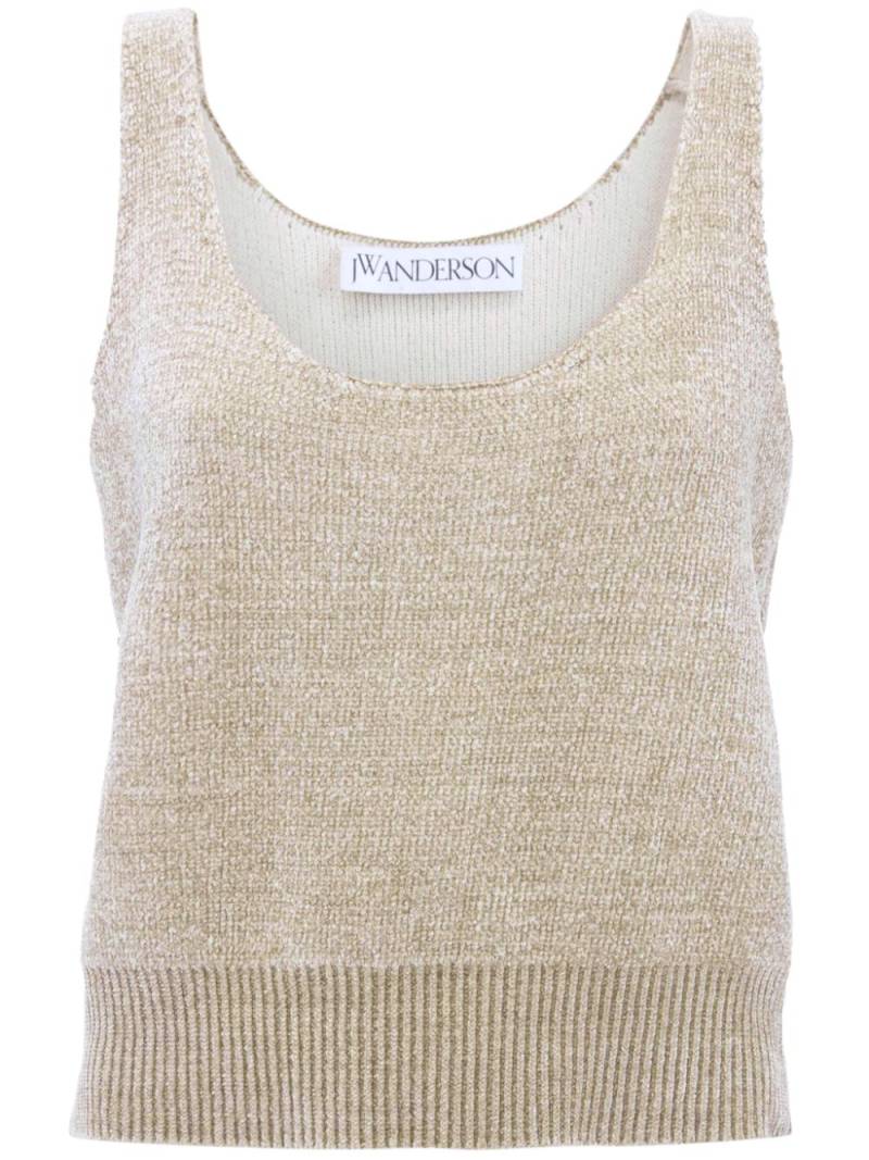 JW Anderson round-neck chenille tank top - Neutrals von JW Anderson