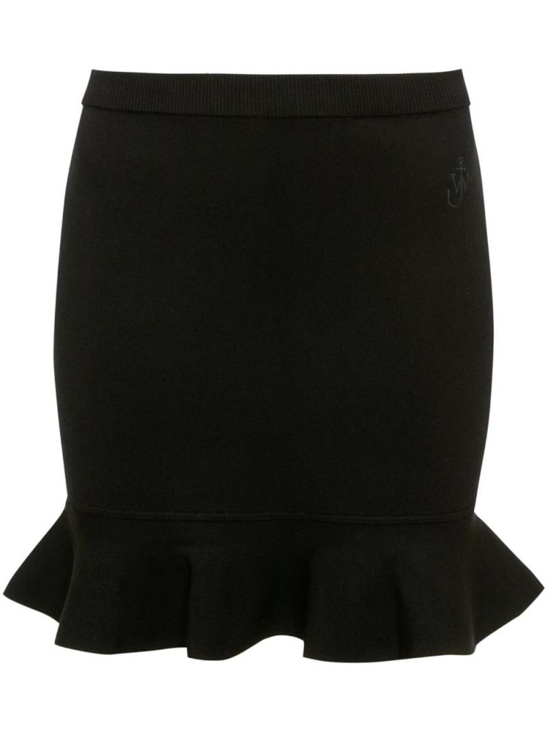 JW Anderson ruffled mini skirt - Black von JW Anderson