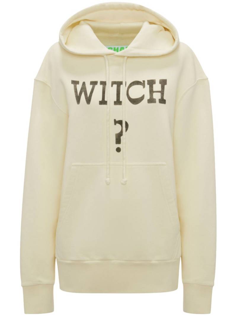 JW Anderson slogan-print cotton hoodie - Neutrals von JW Anderson