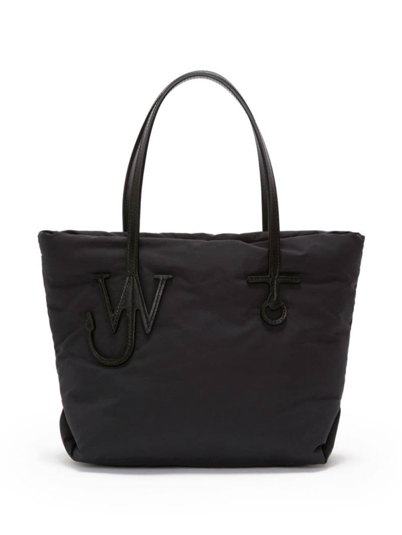 JW Anderson small puffy anchor tote bag - Black von JW Anderson