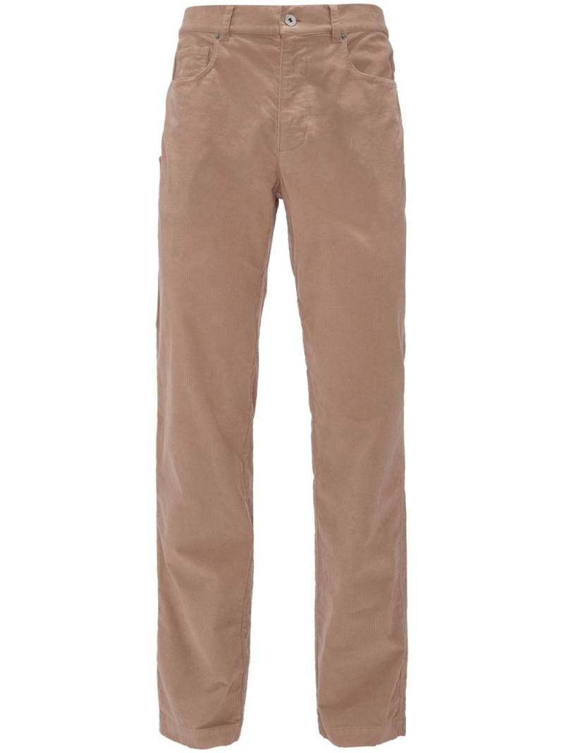 JW Anderson straight leg mid-rise cotton trousers - Neutrals von JW Anderson