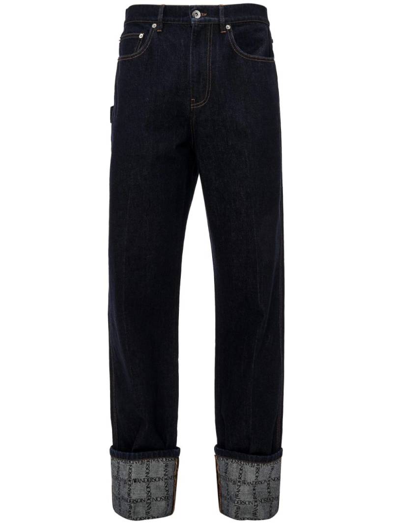 JW Anderson straight leg mid-rise jeans - Blue von JW Anderson