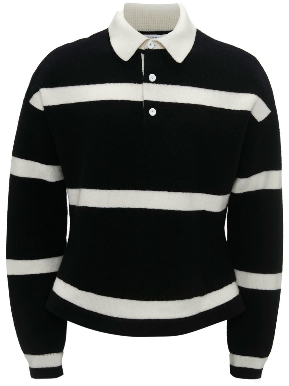 JW Anderson striped knitted jumper - Black von JW Anderson