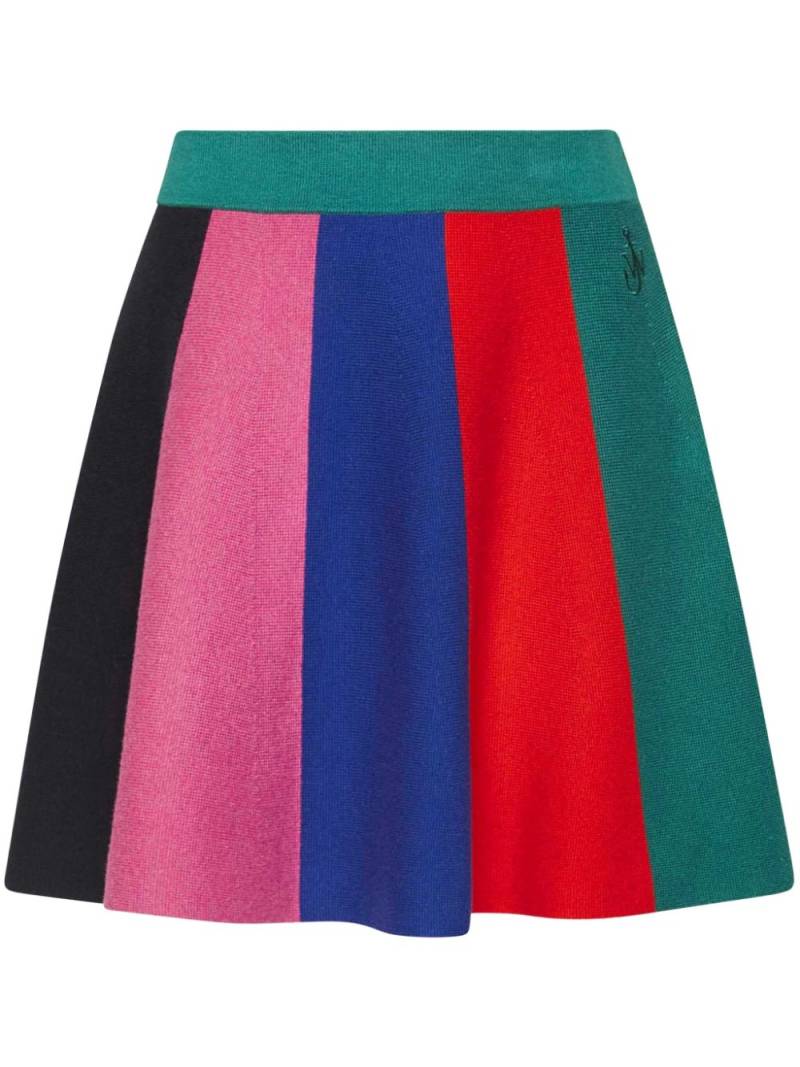 JW Anderson striped mini skirt - Green von JW Anderson