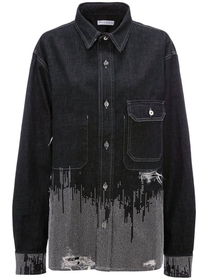 JW Anderson studded denim shirt - Grey von JW Anderson