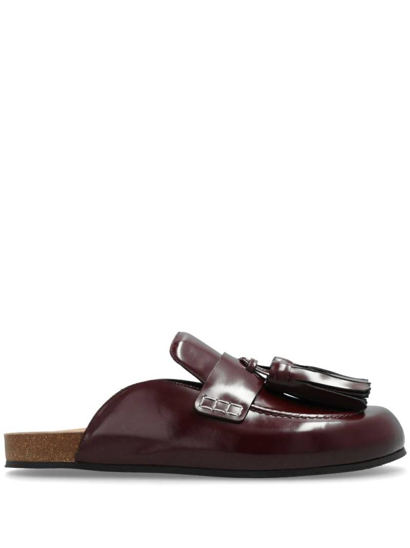 JW Anderson tassel-detail leather mules - Red von JW Anderson