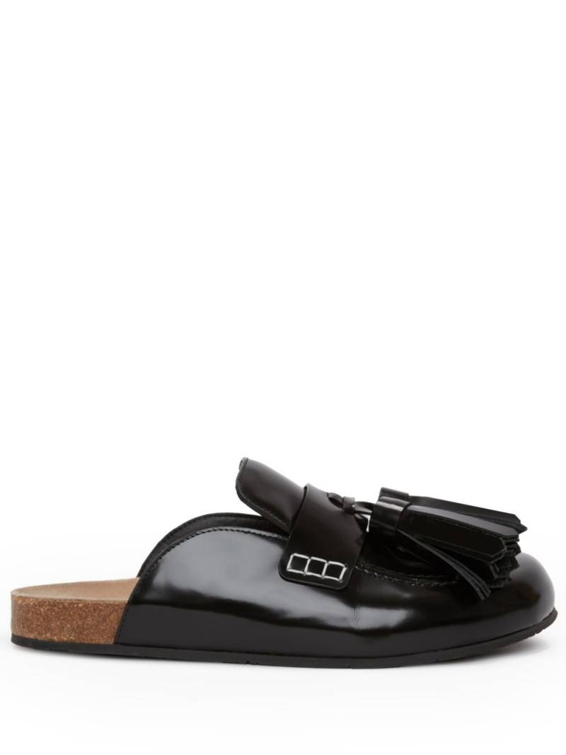 JW Anderson tassel-detail loafer leather mules - Black von JW Anderson