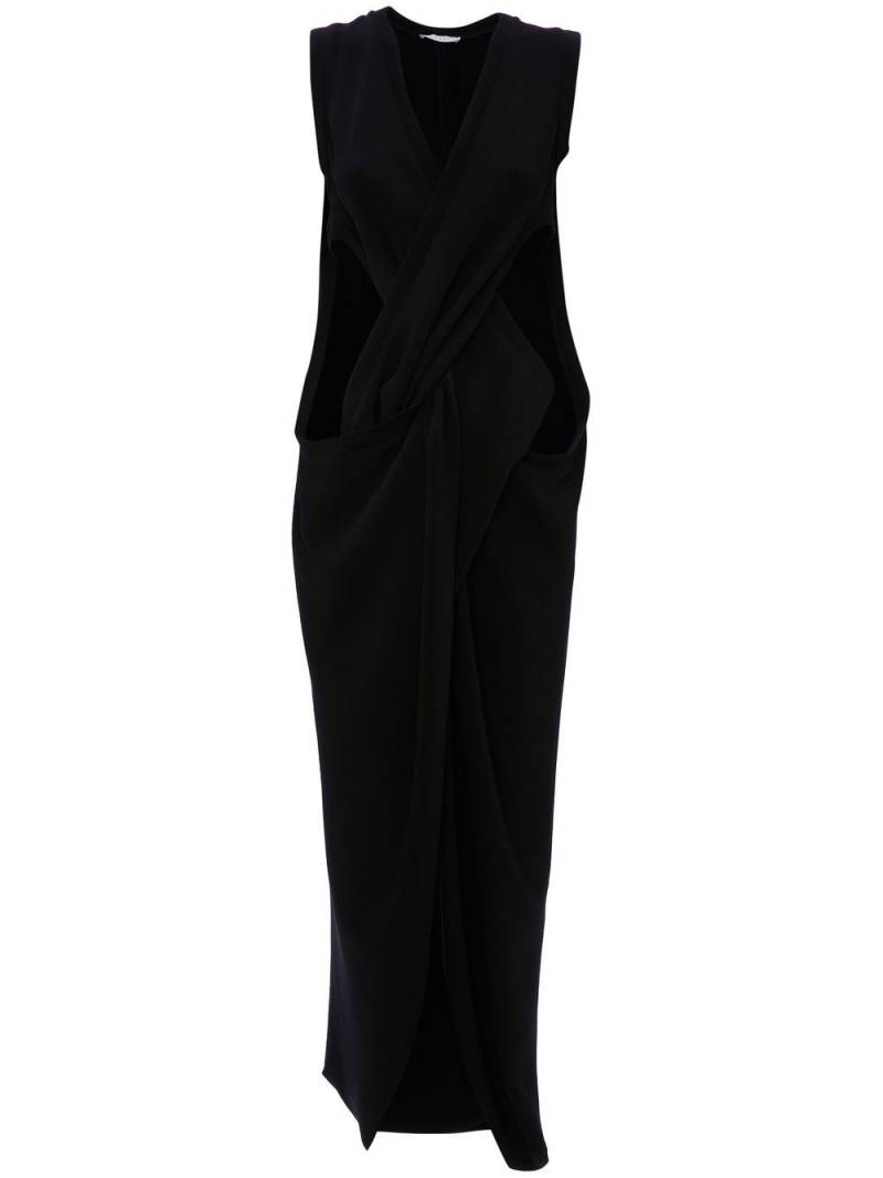 JW Anderson twist-front maxi dress - Black von JW Anderson