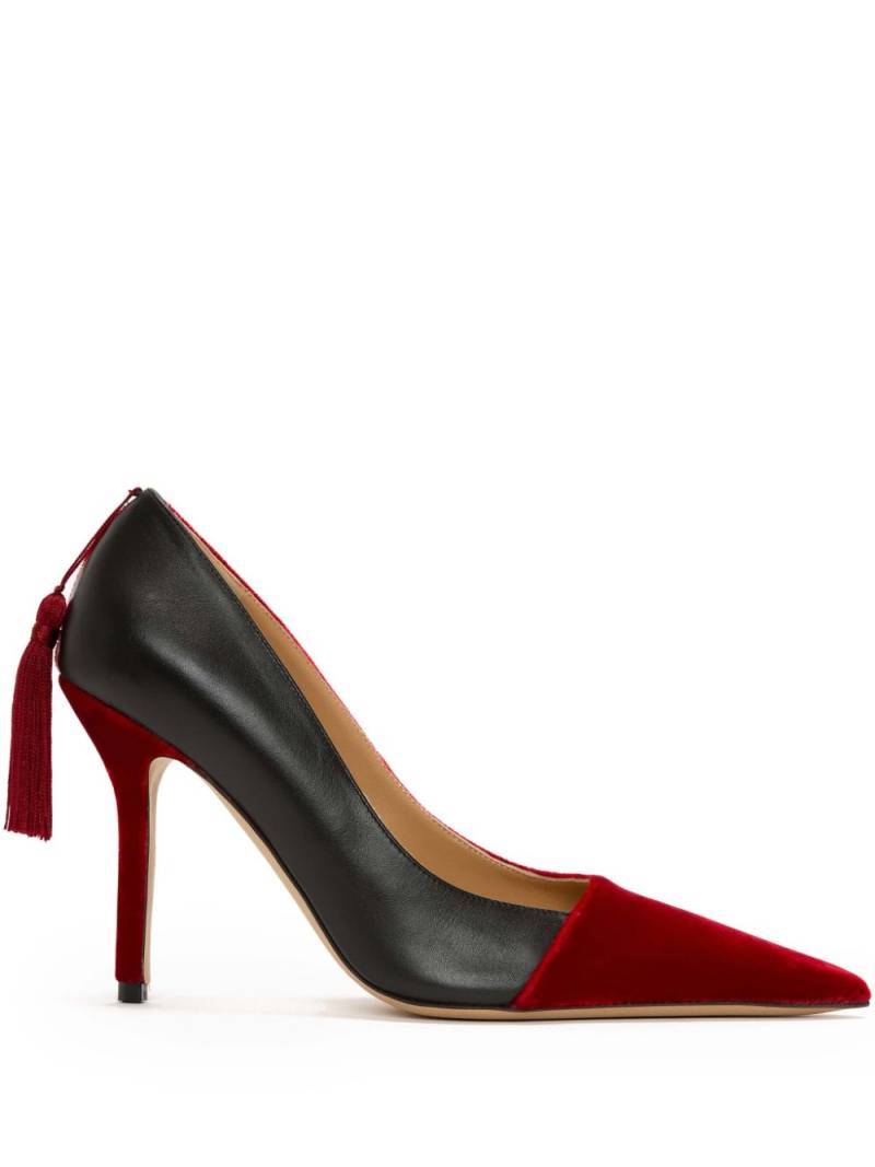 JW Anderson velvet tassel pumps - Red von JW Anderson