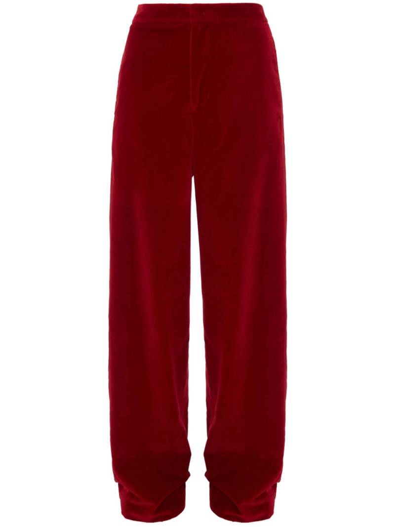 JW Anderson wide-leg mid-rise trousers - Red von JW Anderson