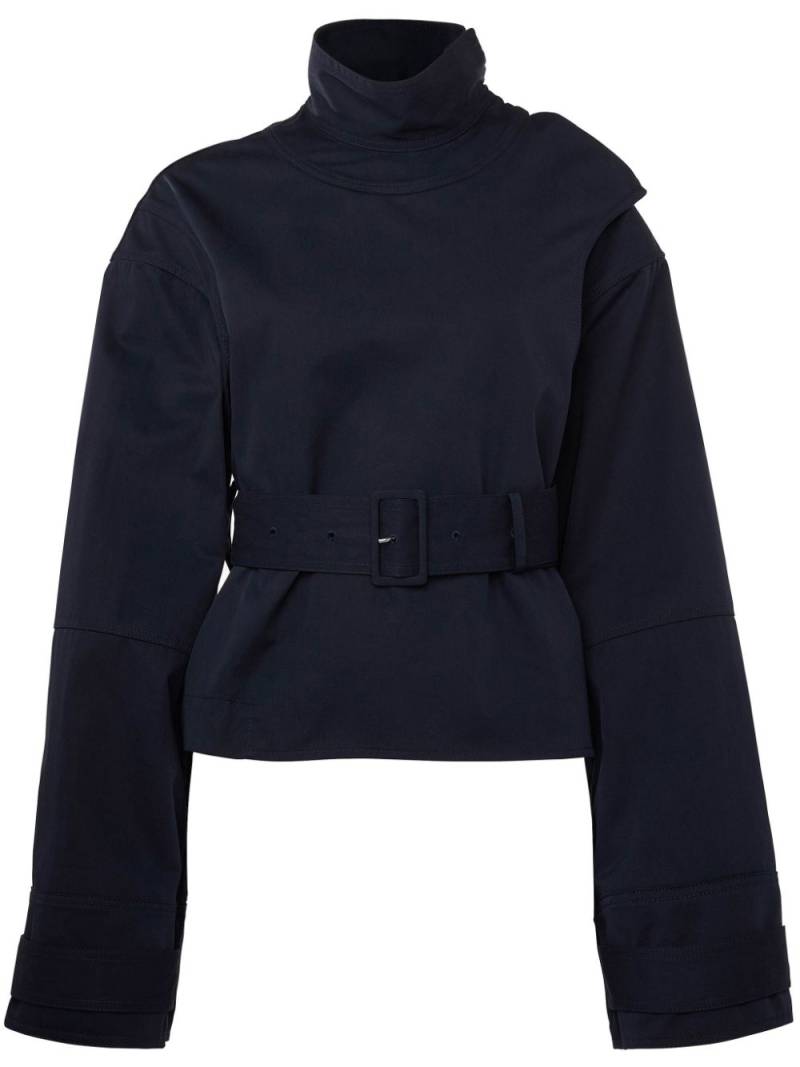 JW Anderson wrap cotton trench jacket - Blue von JW Anderson