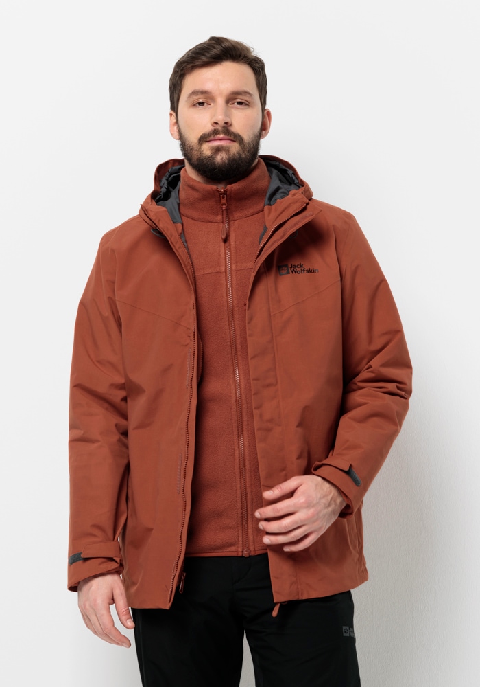 Jack Wolfskin 3-in-1-Funktionsjacke »ALTENBERG 3IN1 JKT M«, (2 teilig), mit Kapuze von Jack Wolfskin