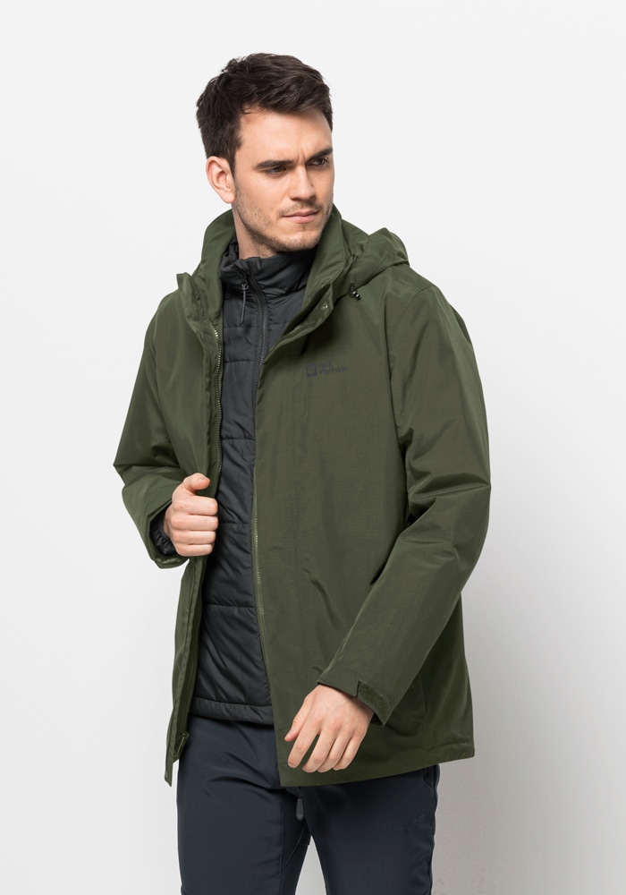 Jack Wolfskin 3-in-1-Funktionsjacke »BERGLAND 3IN1 JKT M«, mit Kapuze von Jack Wolfskin