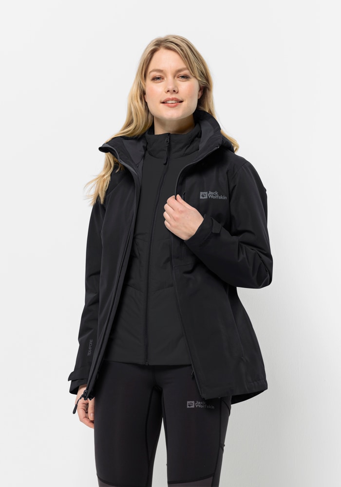 Jack Wolfskin 3-in-1-Funktionsjacke »BERGLAND 3IN1 JKT W«, mit Kapuze von Jack Wolfskin