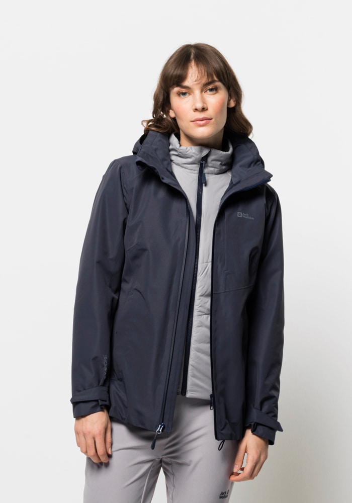 Jack Wolfskin 3-in-1-Funktionsjacke »BERGLAND 3IN1 JKT W«, mit Kapuze von Jack Wolfskin