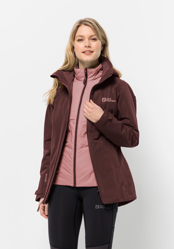 Jack Wolfskin 3-in-1-Funktionsjacke »BERGLAND 3IN1 JKT W«, mit Kapuze von Jack Wolfskin