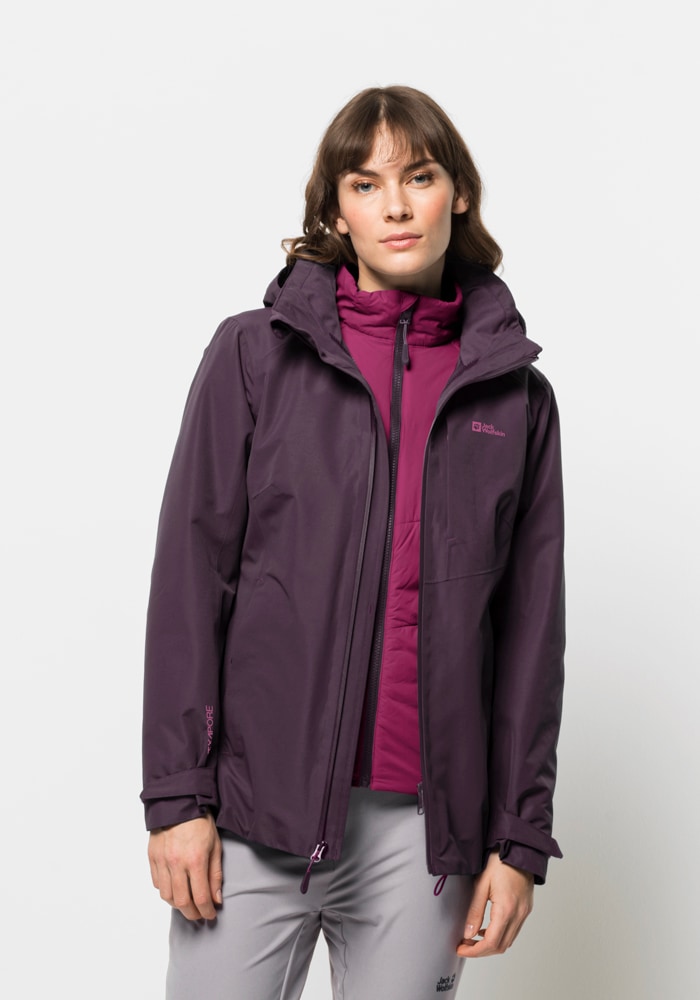 Jack Wolfskin 3-in-1-Funktionsjacke »BERGLAND 3IN1 JKT W«, mit Kapuze von Jack Wolfskin