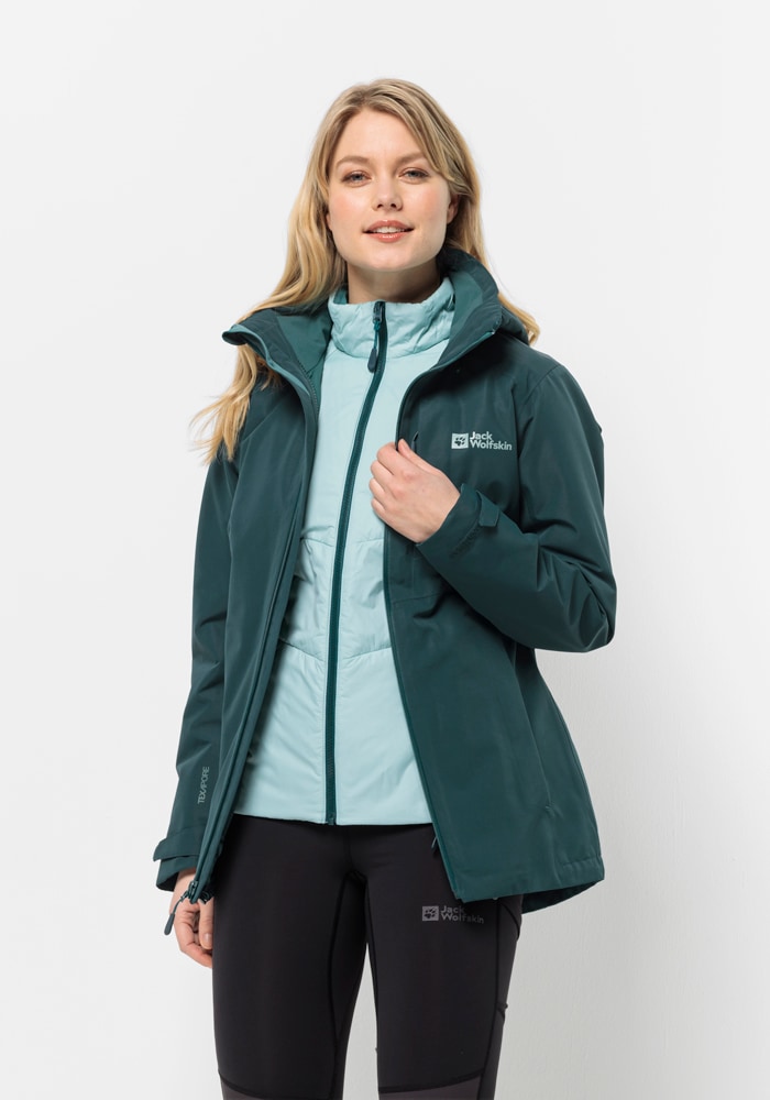 Jack Wolfskin 3-in-1-Funktionsjacke »BERGLAND 3IN1 JKT W«, mit Kapuze von Jack Wolfskin