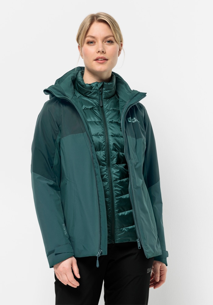 Jack Wolfskin 3-in-1-Funktionsjacke »FELDBERG 3IN1 JKT W«, (2 teilig), mit Kapuze von Jack Wolfskin