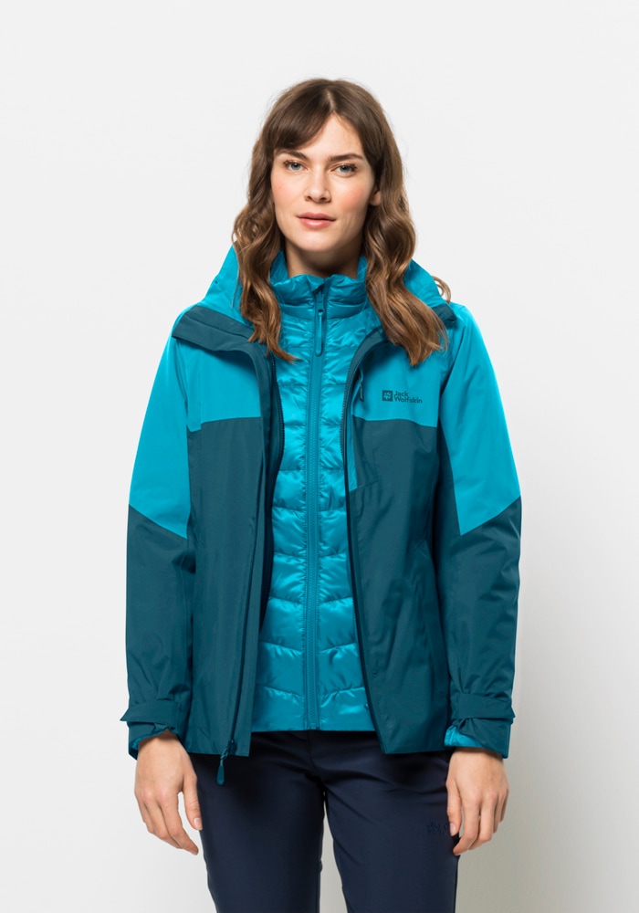 Jack Wolfskin 3-in-1-Funktionsjacke »FELDBERG 3IN1 JKT W«, (2 teilig), mit Kapuze von Jack Wolfskin