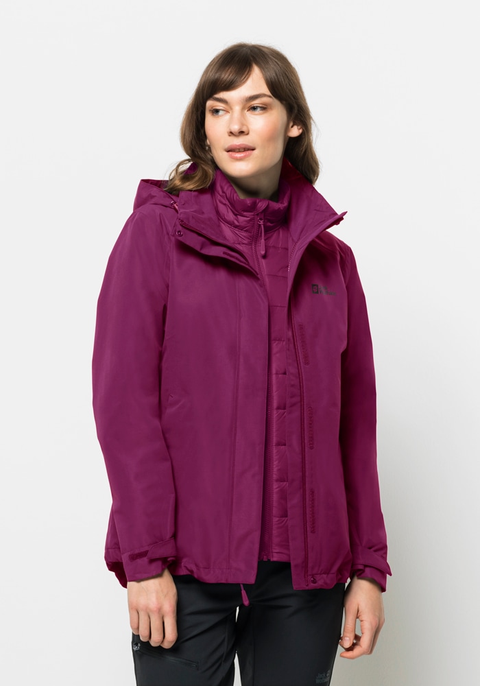 Jack Wolfskin 3-in-1-Funktionsjacke »GEISSHORN 3IN1 JKT W«, (2 teilig), mit Kapuze von Jack Wolfskin