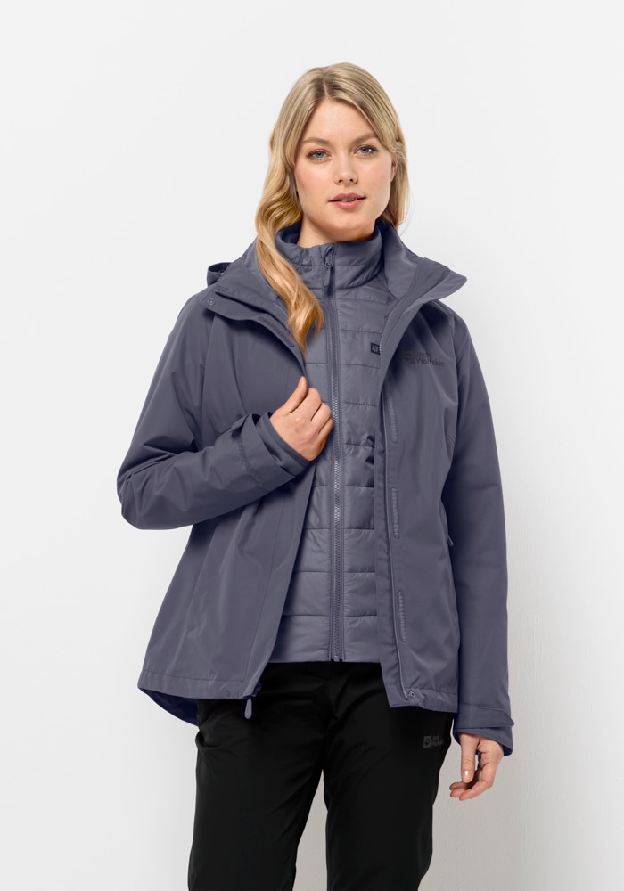 Jack Wolfskin 3-in-1-Funktionsjacke »GEISSHORN 3IN1 JKT W«, (2 teilig), mit Kapuze von Jack Wolfskin