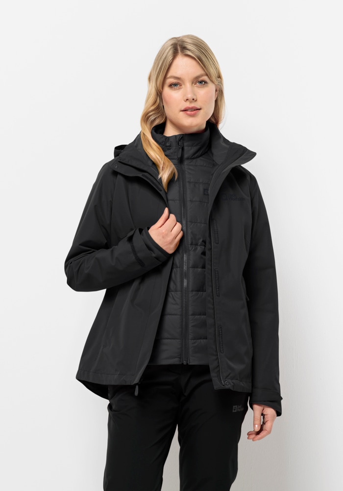 Jack Wolfskin 3-in-1-Funktionsjacke »GEISSHORN 3IN1 JKT W«, (2 teilig), mit Kapuze von Jack Wolfskin