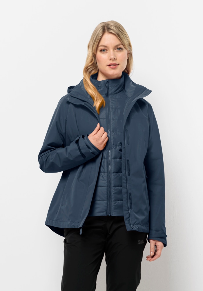 Jack Wolfskin 3-in-1-Funktionsjacke »GEISSHORN 3IN1 JKT W«, (2 teilig), mit Kapuze von Jack Wolfskin