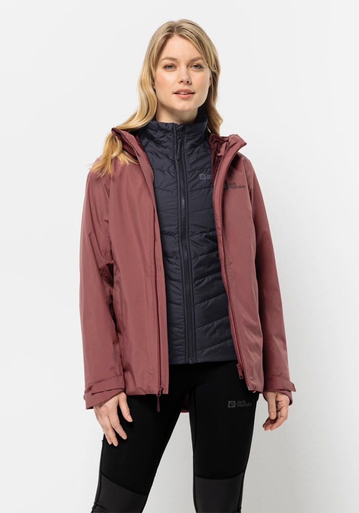 Jack Wolfskin 3-in-1-Funktionsjacke »GLAABACH 3IN1 JKT W«, (2 teilig), mit Kapuze von Jack Wolfskin