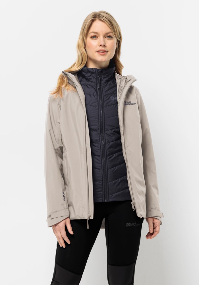 Jack Wolfskin 3-in-1-Funktionsjacke »GLAABACH 3IN1 JKT W«, (2 teilig), mit Kapuze von Jack Wolfskin