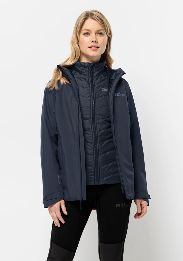 Jack Wolfskin 3-in-1-Funktionsjacke »GLAABACH 3IN1 JKT W«, (2 teilig), mit Kapuze von Jack Wolfskin