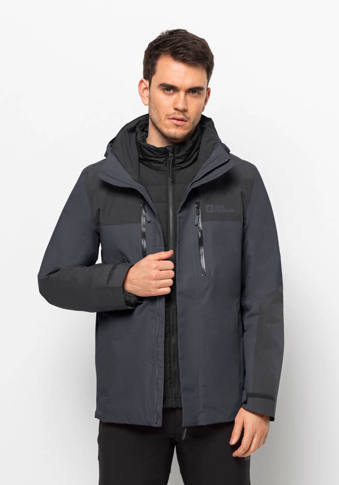 Jack Wolfskin 3-in-1-Funktionsjacke »JASPER 3IN1 JKT M«, (2 teilig), mit Kapuze von Jack Wolfskin