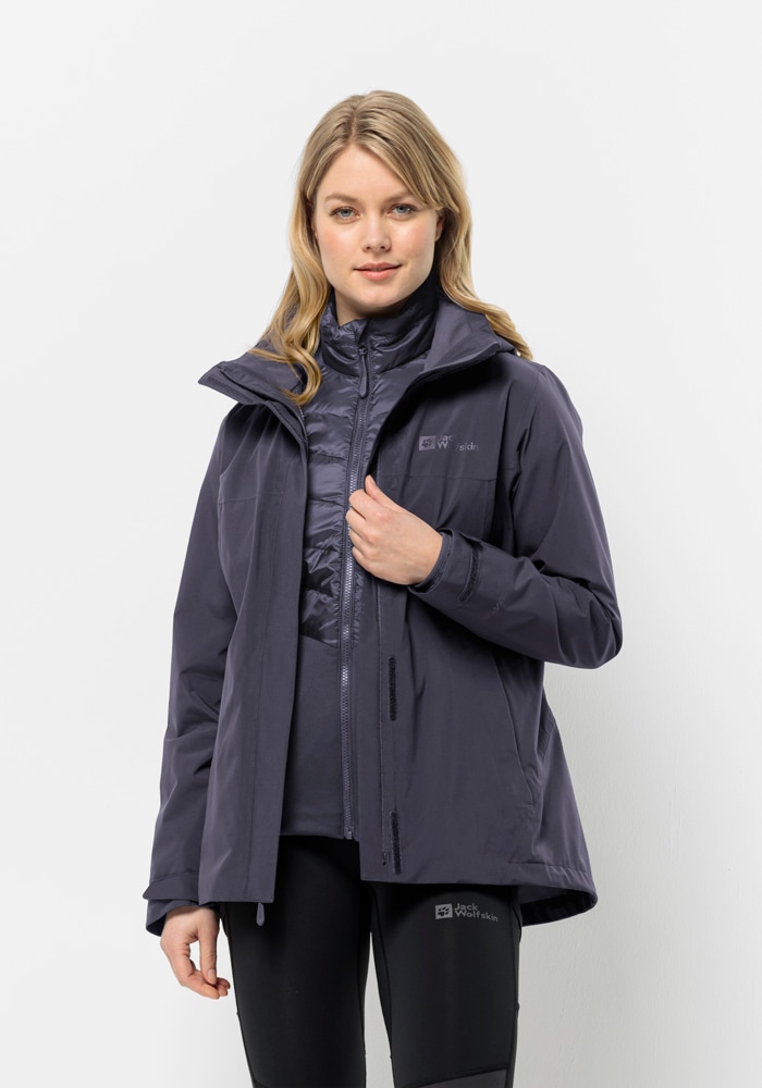 Jack Wolfskin 3-in-1-Funktionsjacke »LUNTAL 3IN1 JKT W«, mit Kapuze von Jack Wolfskin