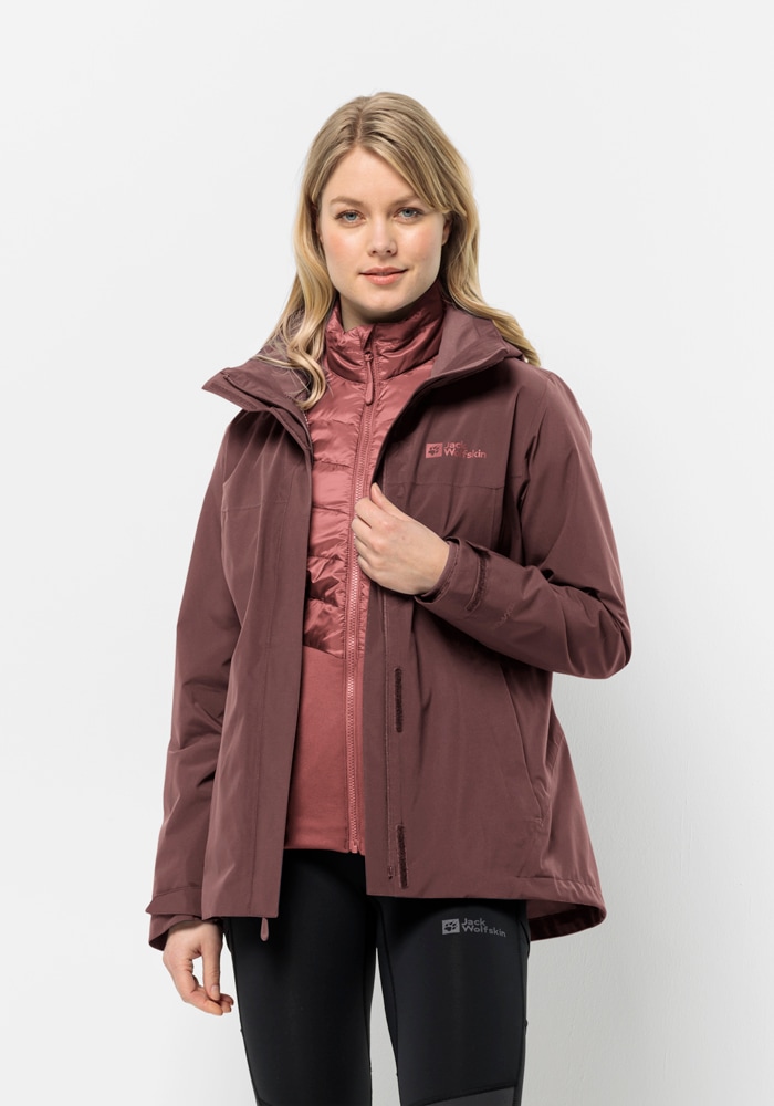 Jack Wolfskin 3-in-1-Funktionsjacke »LUNTAL 3IN1 JKT W«, mit Kapuze von Jack Wolfskin