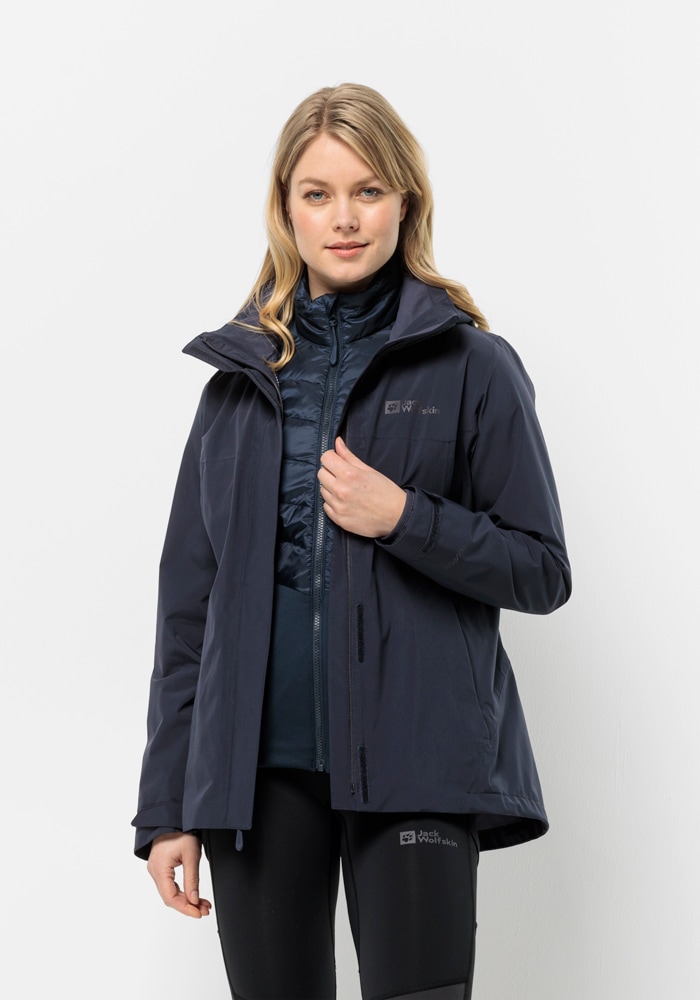 Jack Wolfskin 3-in-1-Funktionsjacke »LUNTAL 3IN1 JKT W«, mit Kapuze von Jack Wolfskin