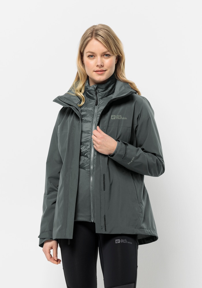 Jack Wolfskin 3-in-1-Funktionsjacke »LUNTAL 3IN1 JKT W«, mit Kapuze von Jack Wolfskin